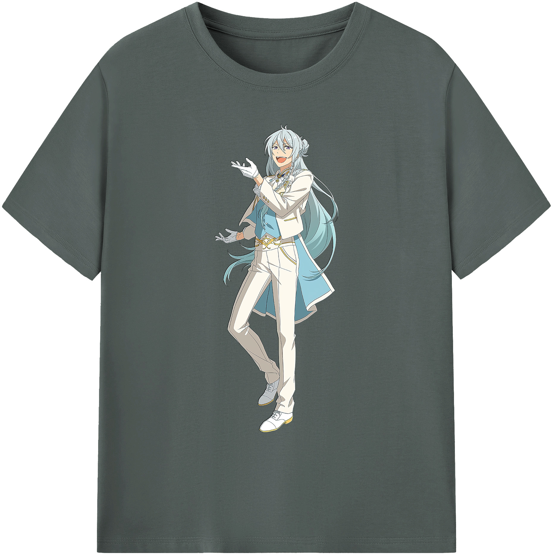（画像用） あんさんぶるスターズ! Ensemble Stars 綿100％ メンズ半袖Tシャツ｜肌触りやわらか＆通気性